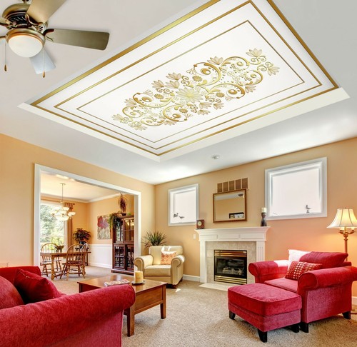 Modello na4364 soffitto - modello, 3d