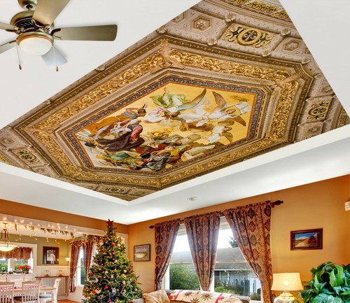 Pittura na4602 soffitto - pittura, 3d